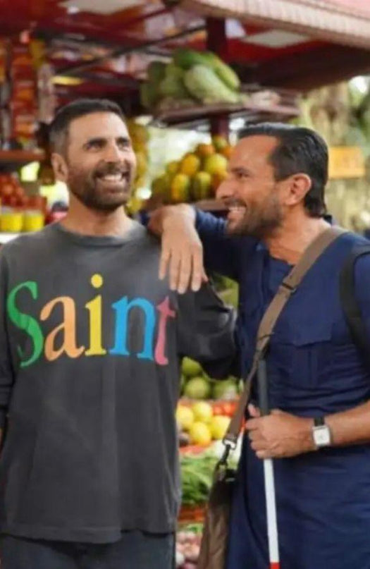 SAINT MXXXXXX Rainbow Text-Print Rainbow Logo Printed T-shirts  L to XXL