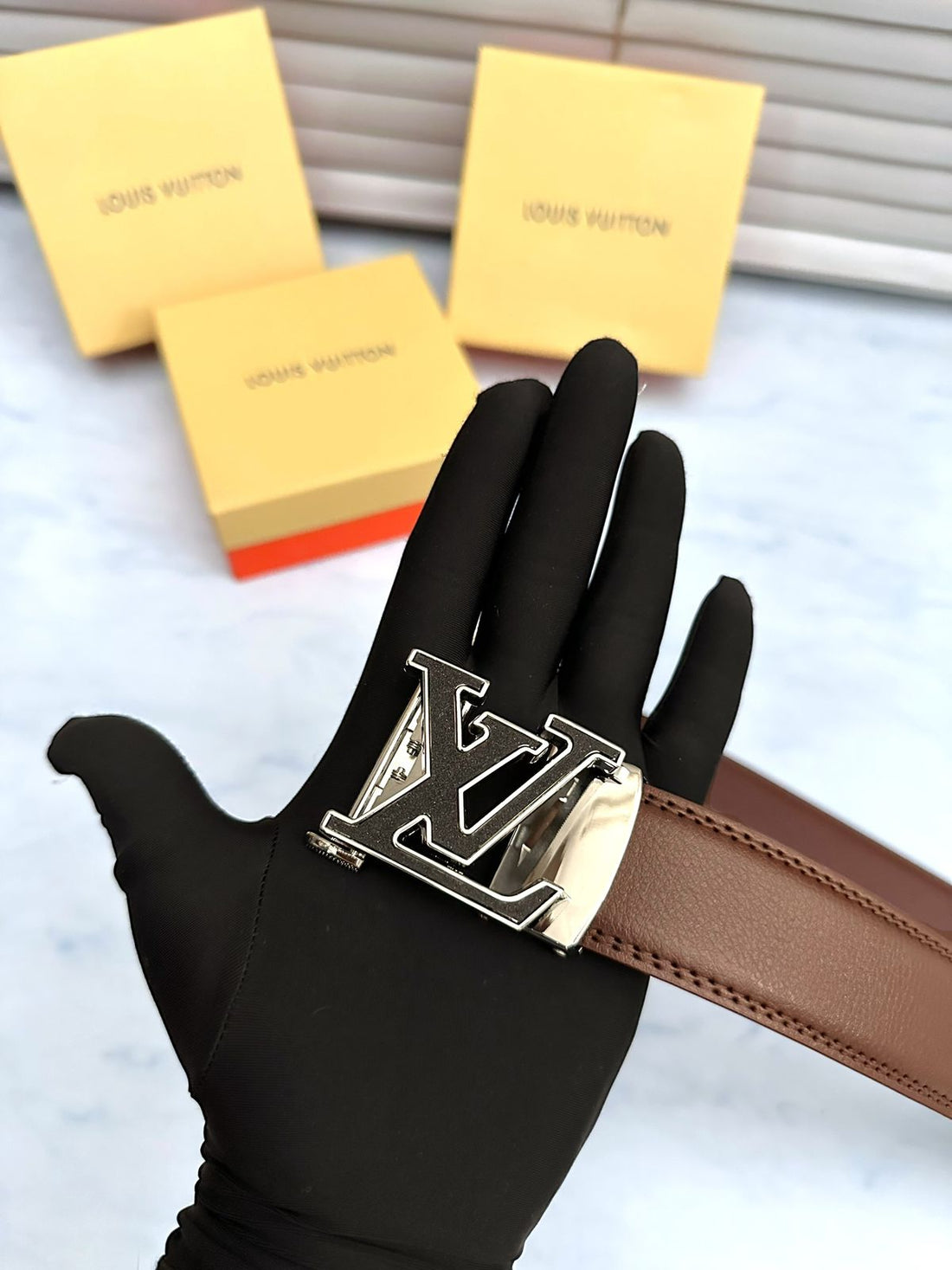 L.V. Imported Quality Exclusive Belts – With Brand Box