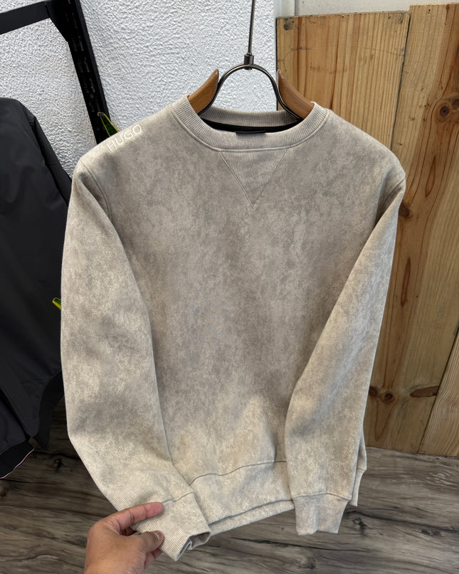 Original Sweatshirt Hoodie Inspired by Hugo Bross - Size 2XL Beige
