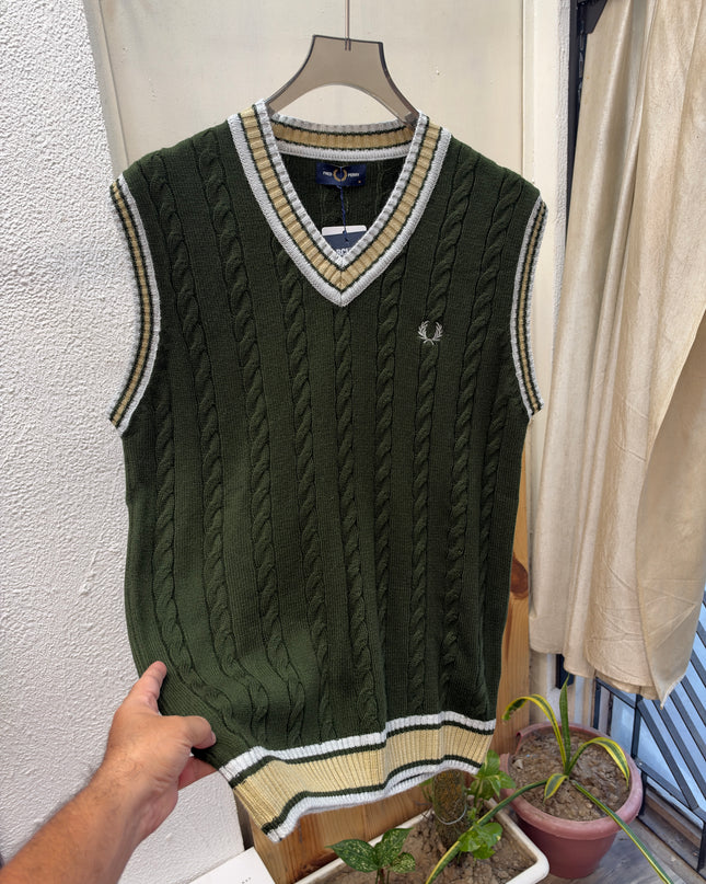 Original Half Sweater Inspired by Fred Perri - Size L Green