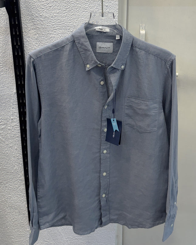 Linen Shirt Inspired by Gant (Size XL) 1P DARK GREY