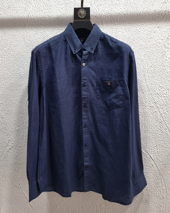 Linen Shirt Inspired by Gant (Size XL) CHEST 46 SHOULDER 20