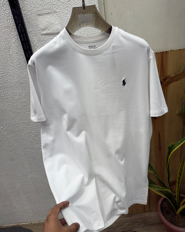 Premium Tee Inspired by Ralph (Size XL) WHITE BLUE LOGGO .