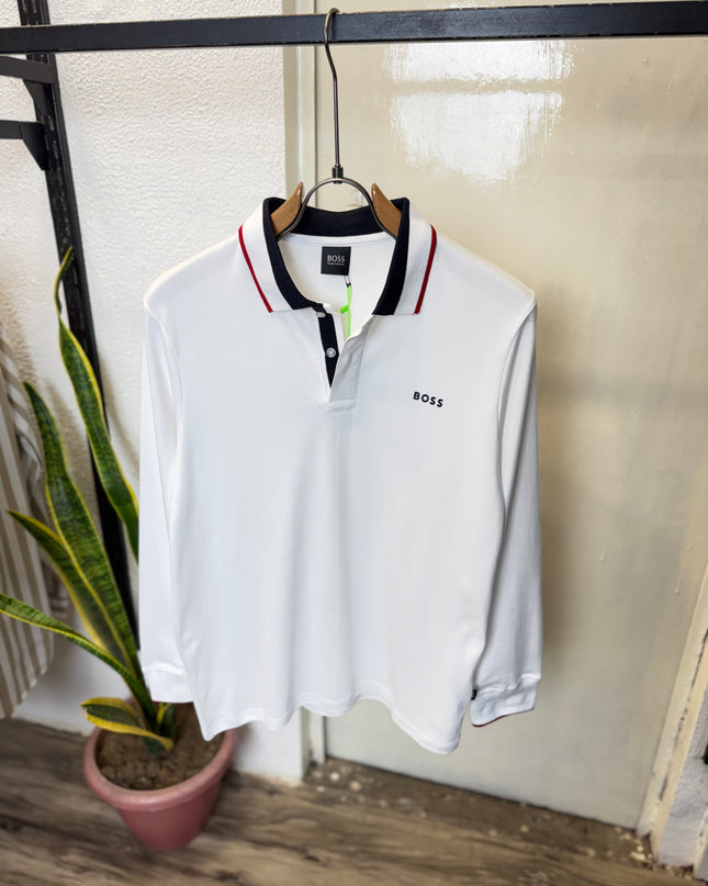 Full Sleeves Polo Inspired by Boss (Size 3XL) WHYTE