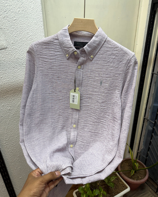 Linen Shirt Inspired by AllSaint PURPLE