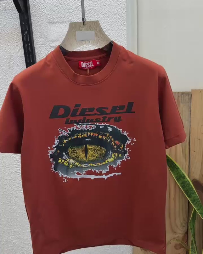 DIESEL | Premium Men’s Graphic Logo T-Shirts – Signature Cotton Crew Neck Streetwear