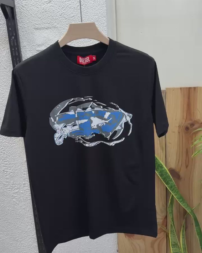 DIESEL | Premium Men’s Graphic Logo T-Shirts – Signature Cotton Crew Neck Streetwear